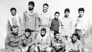 (Araghchi during his IRGC service [top right], BBC)